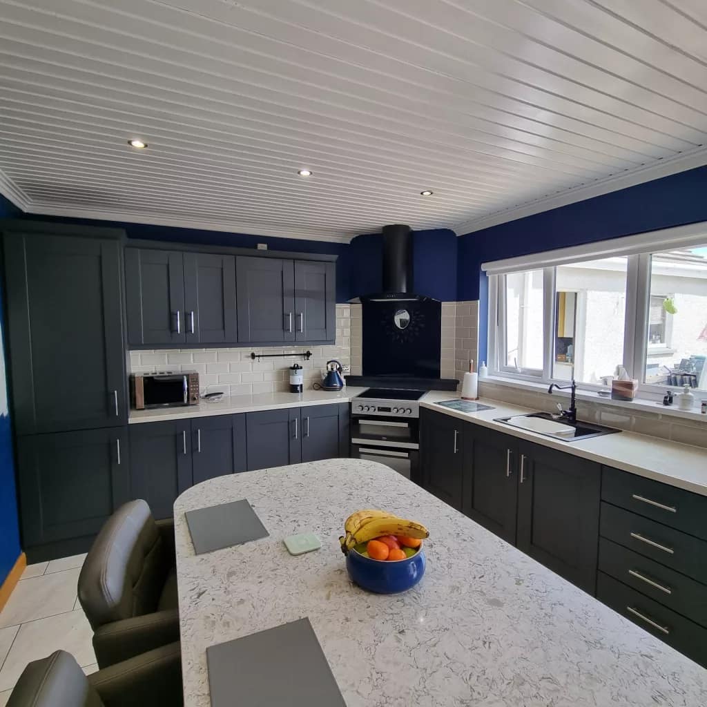 hand painted kitchen cupboards in ballymoney