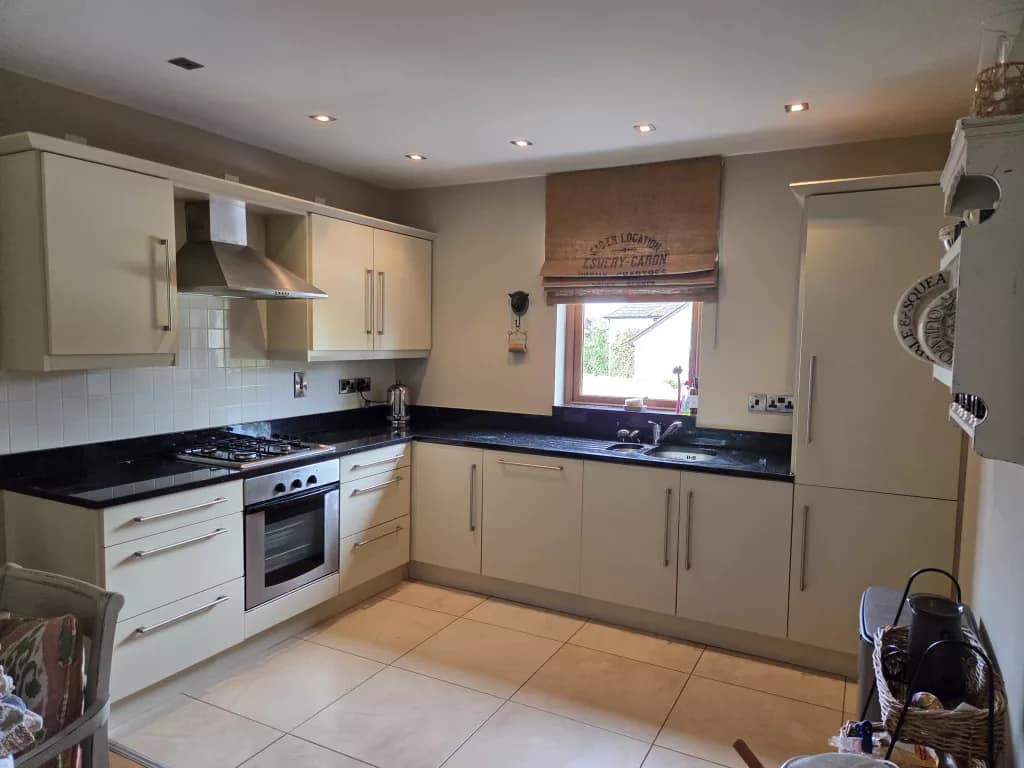 after picthure of kitchen cupboards painted in coleraine