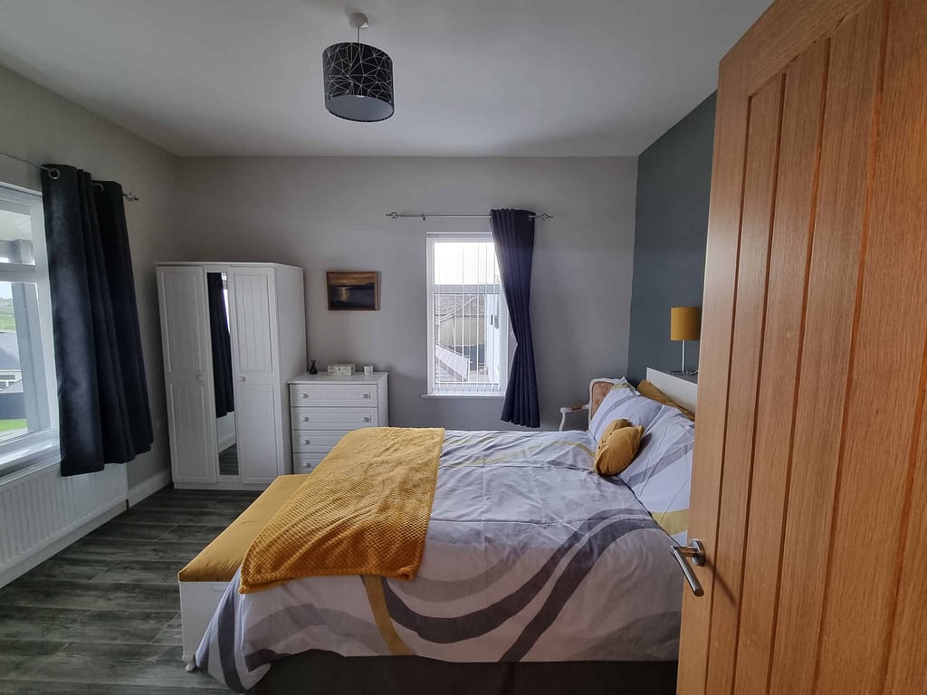 freshlr painted bedroom in portrush
