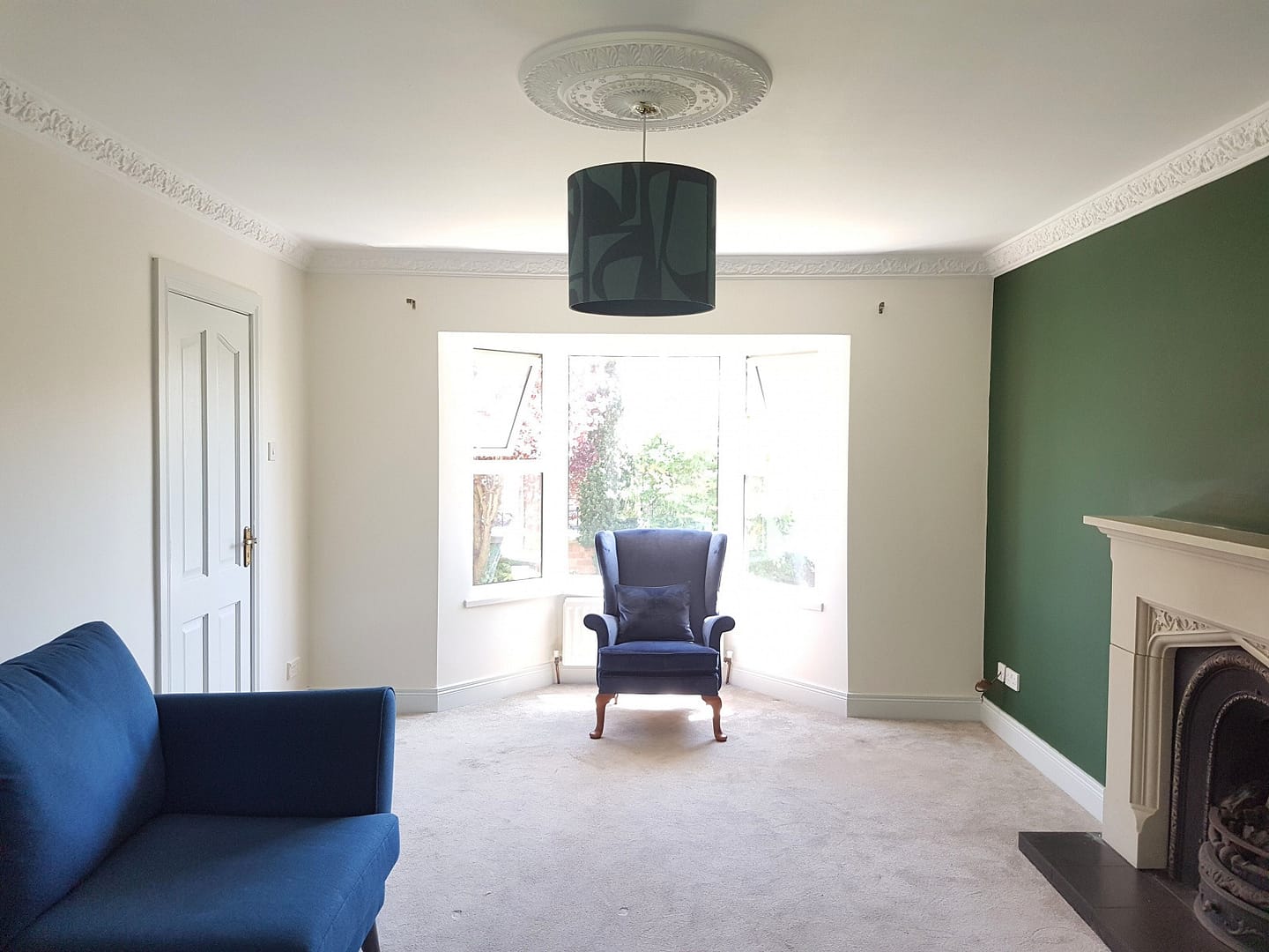 Modern living room painting project completed in Coleraine